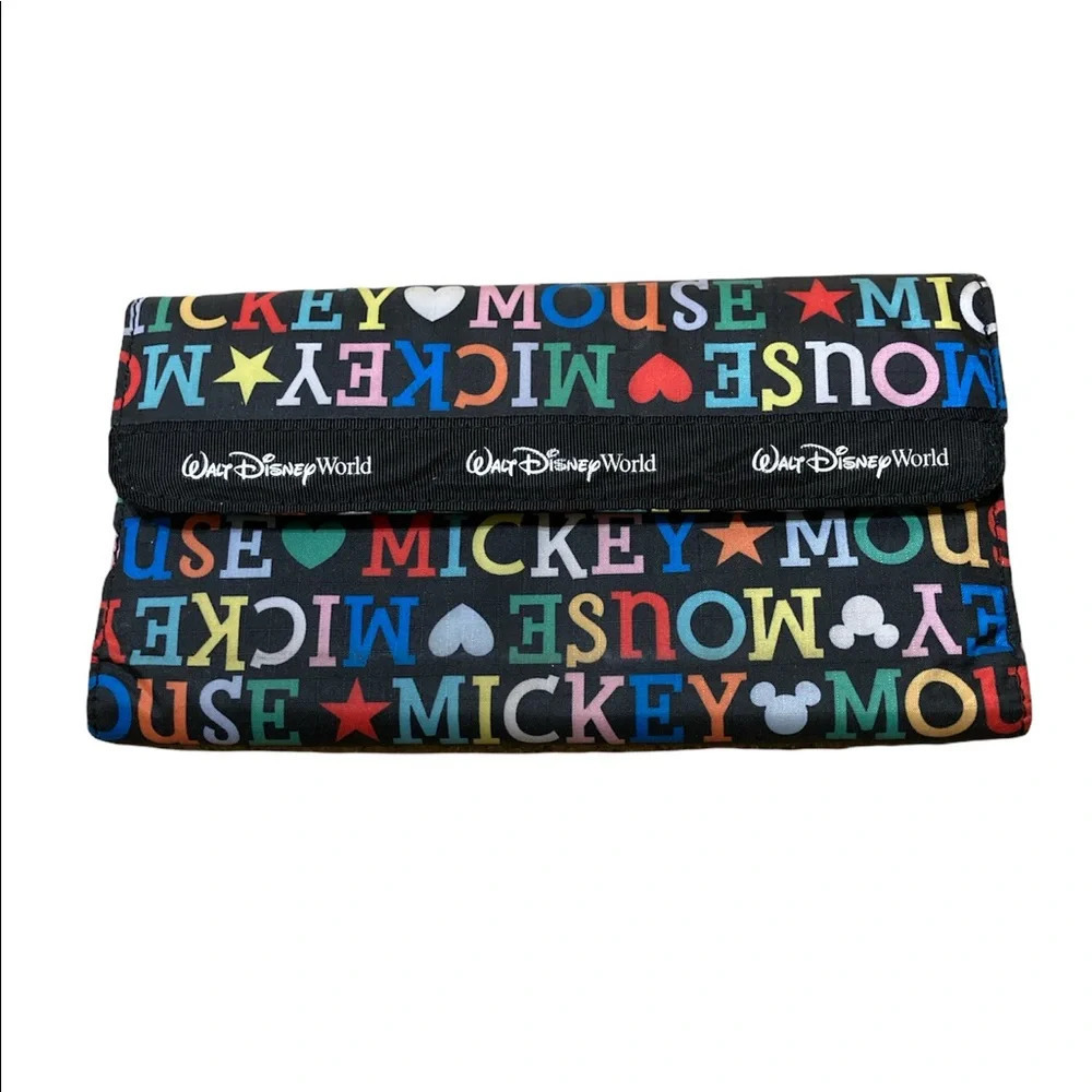 Walt Disney Black Wallet Vintage